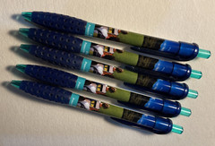 Lot of 5 BENICAR HCT Drug Rep Pharmaceutical Clip PEN White Blue Promo Gift