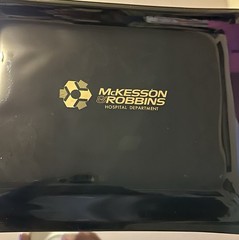 Vintage Medical Glass Tray Advertising McKesson Doctor Hospital Supplies