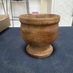 Advertising Pestle Wooden Wood Mortar Vintage – Samuel Lewis Co Hotel Glassware