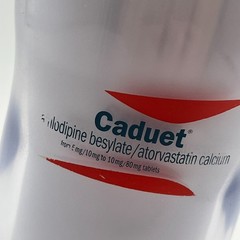 Caduet Curvy Double Wall Tumbler Travel Coffee Mug Cup Pharma Ad Marketing Promo