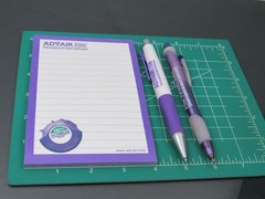 Advair Diskus Lot 2 PENS + Sticky Pad Drug Rep Pharmaceutical Promo Advertising