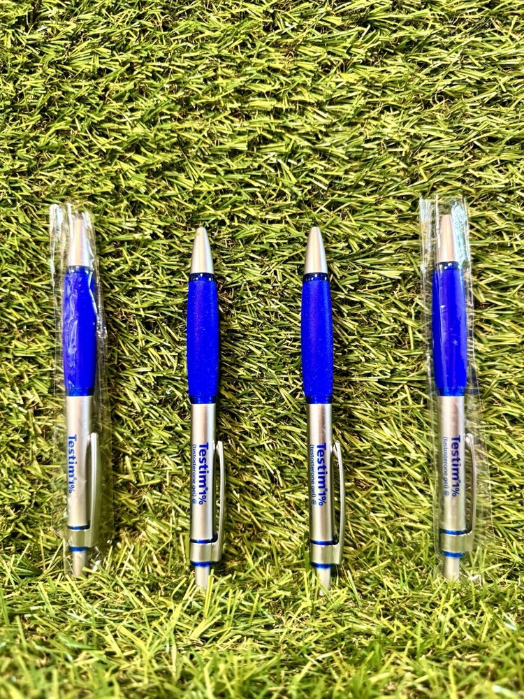 💪🏽 Lot of 4 TESTIM 1% Pens Vintage Pharma Promo Swag 💪🏽