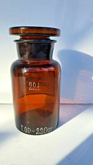 Vintage Brown Apothecary Pharmacy Brown Jar 250 ml BISMUTHUM CARBONICUM