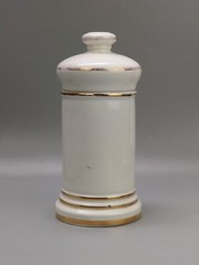 Antique Ceramic Apothecary Chemist Storage Jar Carbon Vegetal
