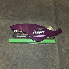 Vintage Avapro Double Duty Stapler Tape Dispenser Pharmaceutical Pharm Rep