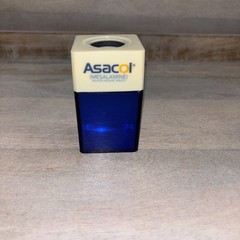 ASACOL Pharmaceutical Drug Rep Plastic Paper Clips Holder Magnetic Open