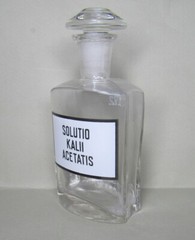 Vintage Medical Science Glass Bottle,Germany,SOLUTIO KALII ACETATIS