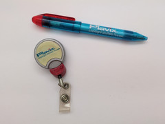 Plavix Pharma Drug Rep Ink PEN and Retractable Badge Holder (K33)