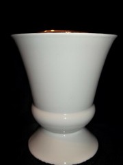 Owens Illinois RX Porcelain White & Gold Mortar & Pestle~Pharmacist Gift~7″~MINT