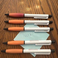 Lot of 6 ZOCOR 40 Pharmaceutical Drug Rep Pen VERY RARE Advertising Collectible