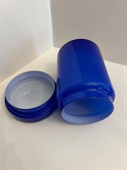 Vintage Cobalt Blue Glass Jar