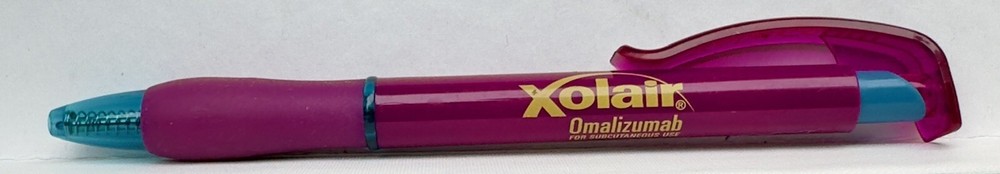 Vintage XOLAIR Drug Rep Advertising Pharmaceuticals Collectable Pen Pharma