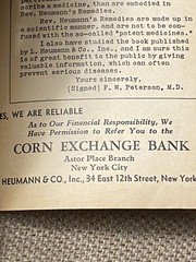 Vintage Advertising Heumann Family Health Book Patent Quack Medicine 1936 NYC
