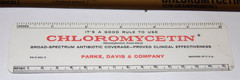 4 VINTAGE 1960s-70s PHARMACUTICAL ADVERTISING RULERS! CIBA/LILLY/PARKE-DAVIS!