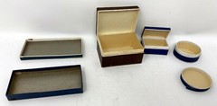 Antique 1910s Lot of (4) Pharmacy Paper Pill Box France Vichy Carnot Boulevard