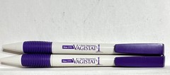 LOT OF 2 VAGISTAT-1 Drug Rep Advertising Pen Pharmaceuticals Collectable Pharma