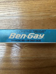 Vintage 1966 Children’s BEN-GAY VAPORIZING RUB in box Pfizer metal tube NOS 60s