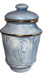 Apothecary Jar Porcelain PMA Meeting April 1988 Gift Lederle Vintage Hippocrates