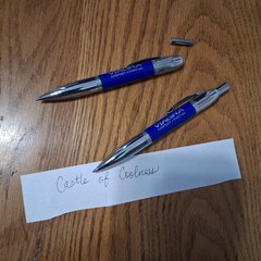 VIAGRA Pfizer Pharmaceutical Pens Flashlight Bullet Chrome Blue RARE HTF Detrol