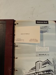 Vintage 1960’s G.D. Searle & Co Pharmaceutical Products Reference Book In Binder