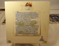 VTG SET OF 7 BURROUGHS WELLCOME CO DELFT HOLLAND BLUE/WHITE PHARMACY (EZS001114)