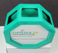 OPANA ER Oxymorphone CII Clock Pen Holder Drug Rep Pharmaceutical Promo w/ Info