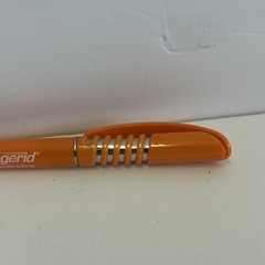 Orange Zegerid Drug Rep Pharmaceutical Promo Pens Spring Coil Clicker Tested