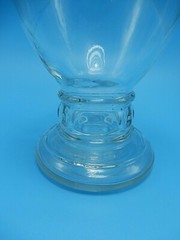 Vintage Apothecary Drug Store Footed Pedestal Jar & Lid Sand Art Display Storage