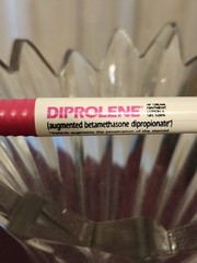 Diprolene Pharmaceutical Drug Rep Ink Pen Collictible Vintage Pink White- Works