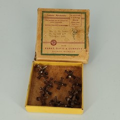 Early 1900s Pharmaceutical Advertising Toy Parke Davis Jacks Set Boxed Doctor
