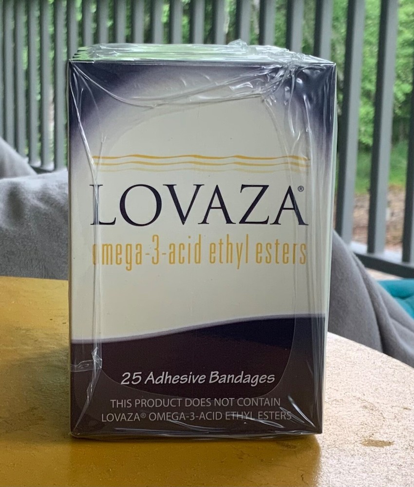 pharmaceutical drug rep collectibles New in Package Lovaza adhesive bandages