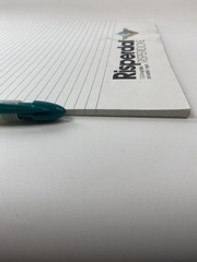 Lot of 2 Risperdal Medical Drug Rep Pharmaceutical Pens White Green And Notepad
