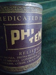 Vintage Container APOTHECARY Asthma RARE tin Medical Coughs 1930s Cure HISTORY