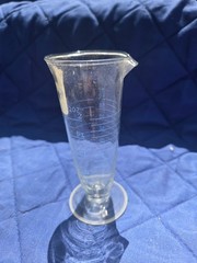 Vintage Exax Kimble Pharmaceutical 2 Ounce Graduate Cone Shape W/ Box