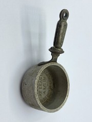 Antique French Mini Aluminium BOR Advertising 4 2/5 Lbs Pan