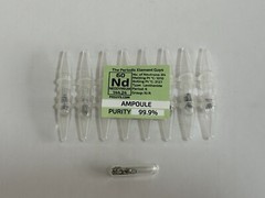 8 x Neodymium Metal 99.9% un-oxidized Argon Ampoules WHOLESALE Periodic Elements