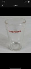 Elixophyllin Asthma Medication Dosing Shot Glass Measuring Cup/ 5 Tablespoons