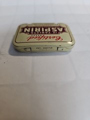 Open Box 1939 Certified Brand Aspirin 12 Tablet Pocket Pill Tin Antique Mini Tin