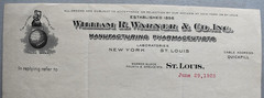 William R. Warner Medicine Drug Pharmacy Laboratories Vintage 1925 LETTERHEAD