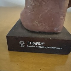 Schering Etrafon Portrait Of Anxiety/Depression pharmaceutical rep statue