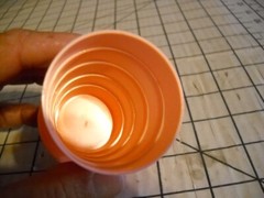 Orr Rexall Drugs, Inc. Pink Plastic Collapsing Travel Cup