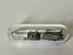Samarium Metal Dendrites 99.9% 1 Gram+Clean in Argon Glass ampoule in glass Vial