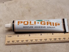 Old Polident Full Tube And Box Block Drug Company Jersey City New Jersey