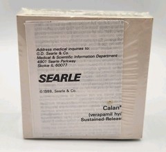 1989 Searle CALAN SR Verapamil Sticky Notes Pharmaceutical Drug Rep Promo NEW
