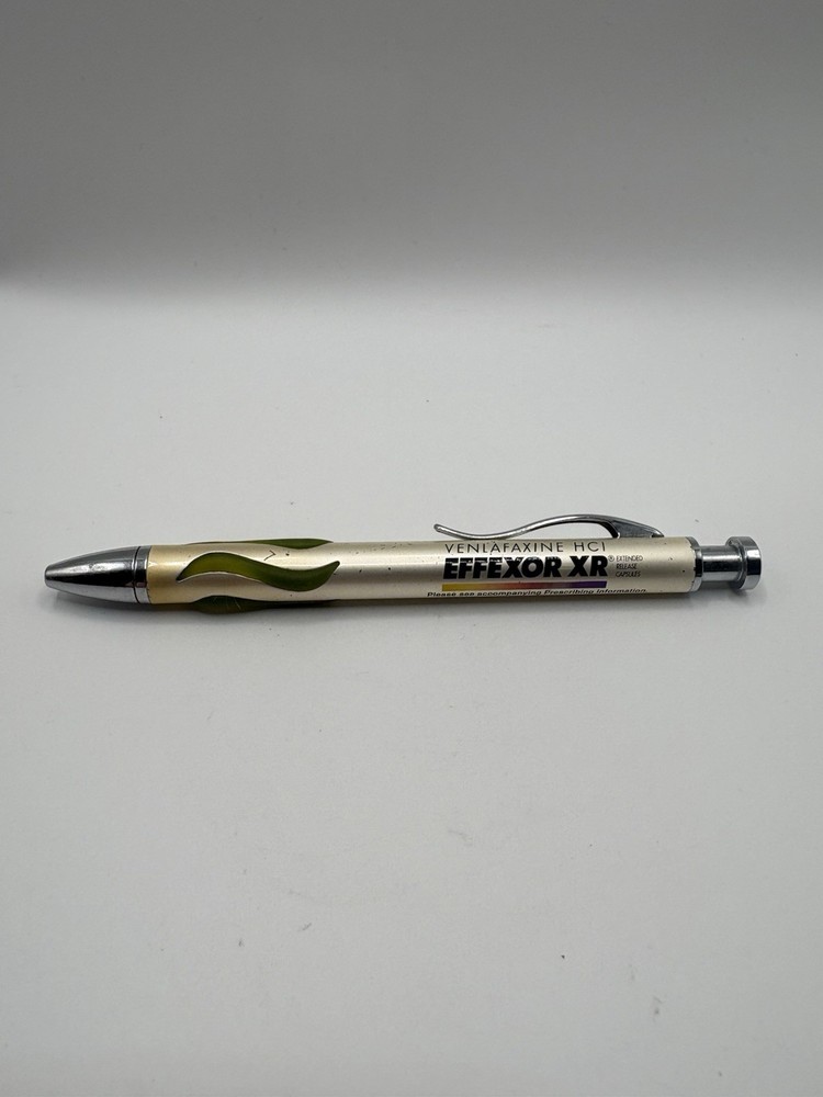 EFFEXOR XR Pharmaceutical Drug Rep Ballpoint Ben Black Ink
