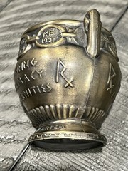 Vintage Mortar SECUNDUM ARTEM” RX Pharmacist Brass Coricidin Pharmacy