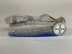 Vtg Bayer Pharmaceutical Promo Stapler/Tape Dispenser (Working)-super rare