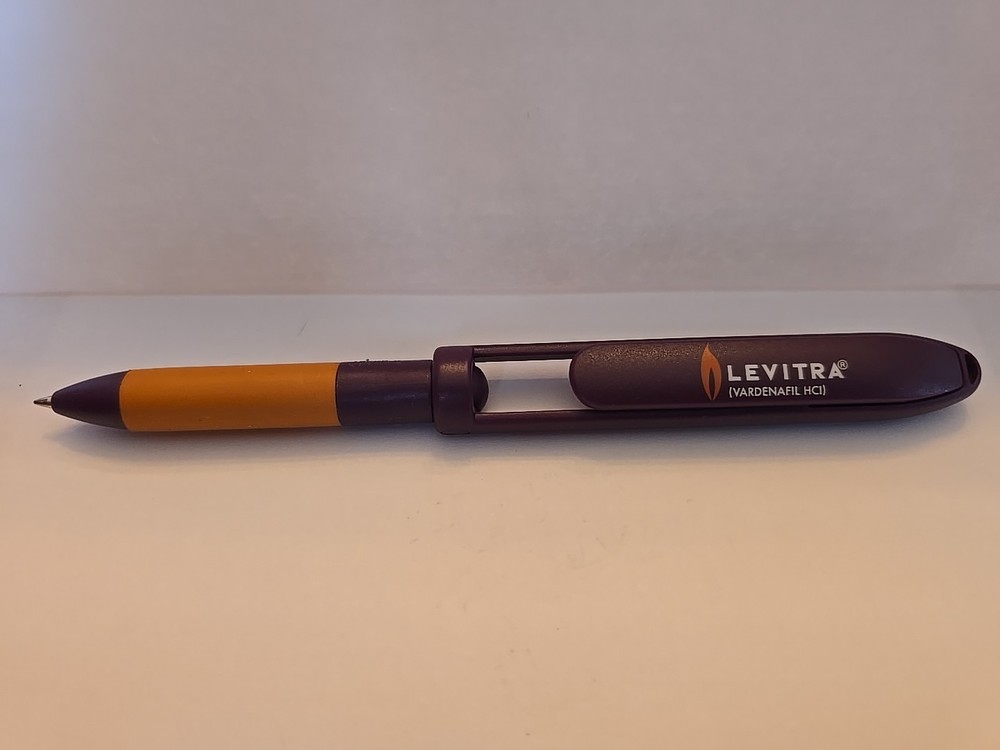 Levitra Slow Opening Pop Up Medical Drug Rep Pharmaceutical Pen Writes