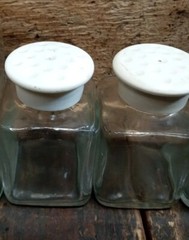 Lot Of 4 Vintage Upjohn Unicap Multivitamins Empty Bottles Collectible Jars Drug