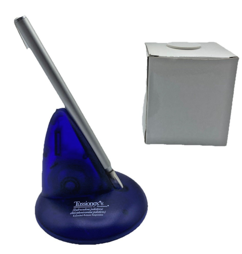 Tussionex Drug Rep Pharmaceutical Retractable Pen with Base Pennkinetic READ